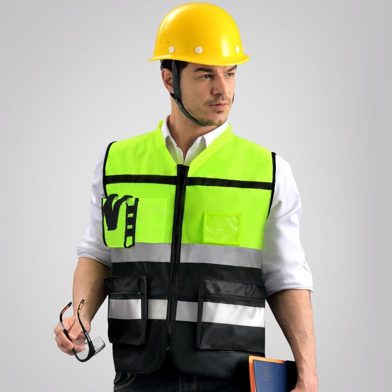 High-visibility reflective safety vest