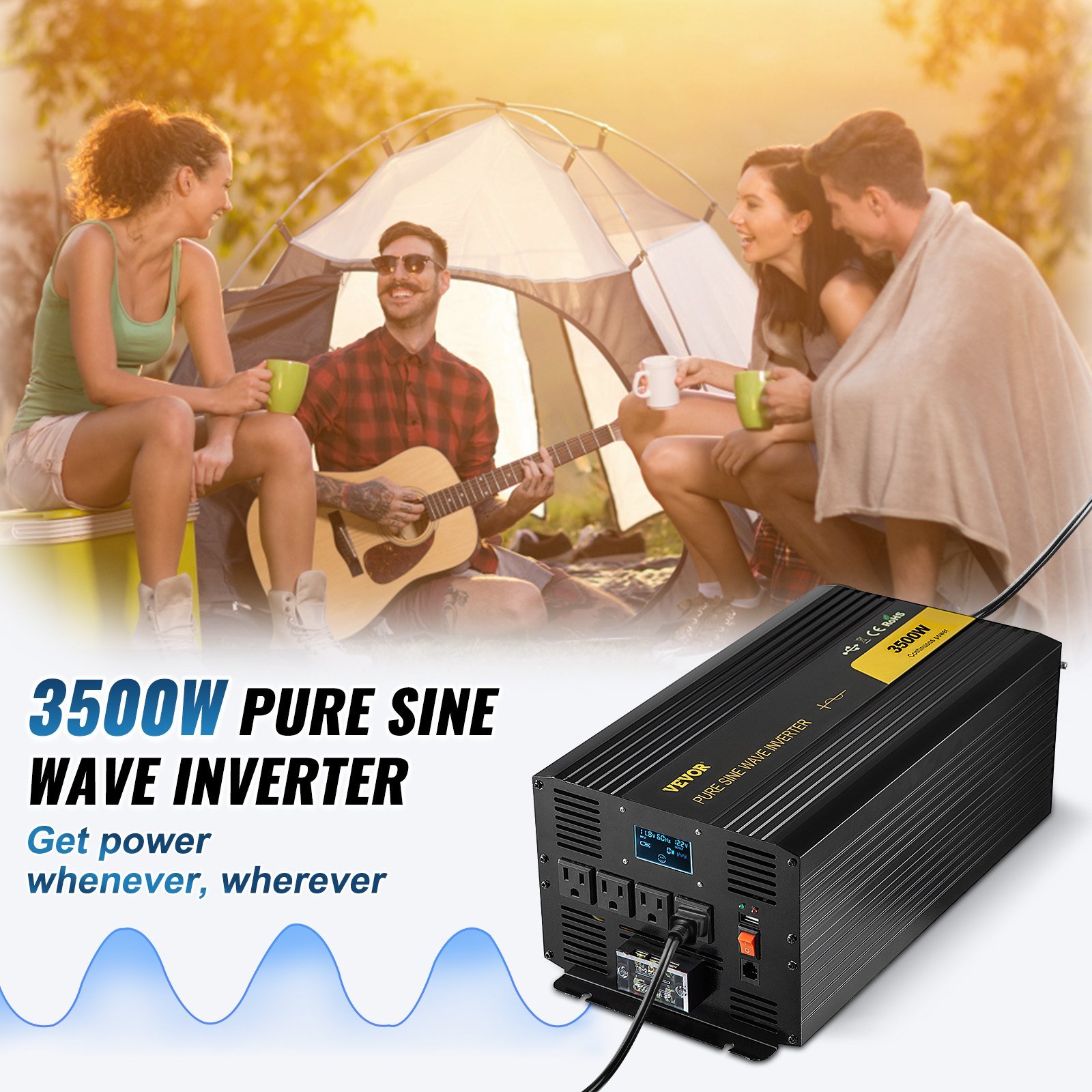 3500W pure sine wave power inverter